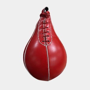 Speed <b>Ball</b> Hanging <b>Boxing</b> Training Reflex <b>Ball</b> Durable Leather Material Pear-Shaped Tumbler Training <b>Ball</b> - Product Image 4