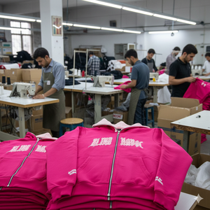 Sudaderas con Capucha y Cremallera de Alta Calidad, Estilo Urbano, con Logotipo Impreso, Fabricante Líder, Precios Económicos, Corte Holgado - Product Image 4