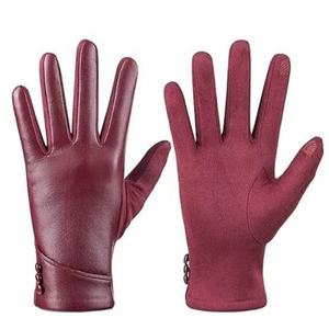 Gants en cuir décontractés pour femmes, fins, élégants, durables, pour l'hiver, avec détection d'aiguilles, pour l'extérieur - Product Image 5