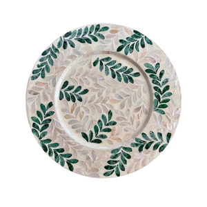 Polished Nacre Mother of Pearl Placemat Round <b>Shell</b> Charger for Reflective Table <b>Light</b> and Elegant Moods - Product Image 2