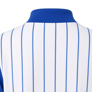 เสื้อแจ็คเก็ต Zeta Phi Beta ลายทางสีน้ำเงินขาว แบบซิปเต็มตัว แขนยาว สไตล์บอมเบอร์ สำหรับชมรมนักศึกษากรีก  ลำลอง - Product Image 6