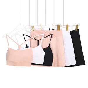 Conjuntos de Top Corto y Pantalones Cortos de Lona Casual de 2 Piezas Personalizados al por Mayor para Mujer, Mangas Cortas, 100% Algodón, Ecológicos y Transpirables - Product Image 3