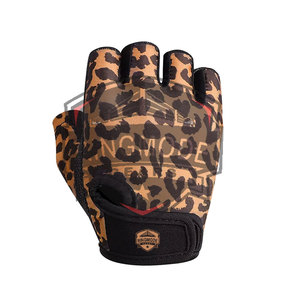 Gants de musculation en cuir légers et personnalisés avec support de poignet, respirants, antidérapants, demi-doigts, fermeture à lacets, durables - Product Image 3