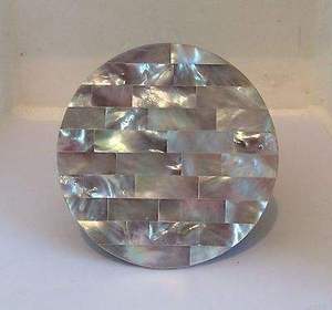 Home Table Ware Mat and Pads Mother of Pearl <b>Coaster</b> <b>for</b> Office Office <b>Drink</b> Tea Cup <b>Coaster</b> Hot Selling Top Quality MOP <b>Coaster</b> - Product Image 4