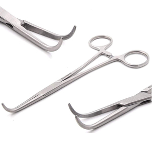 Pinzas Hemostáticas Curvas para Arterias, Pinzas Quirúrgicas, Venta al por Mayor a Bajo Precio, Pinzas Mezcladoras, Instrumentos Quirúrgicos - Product Image 1