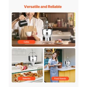 Dosatore Manuale per Ciambelle di Grande Capacità in Acciaio Inox 304, Dispenser Commerciale per Impasto con 6 Regolazioni di Spessore, Nuovo - Product Image 6
