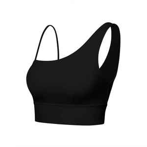 Soutien-gorge de sport personnalisé haute performance pour femme – Top de yoga élégant à une épaule, respirant et tendance - Product Image 5
