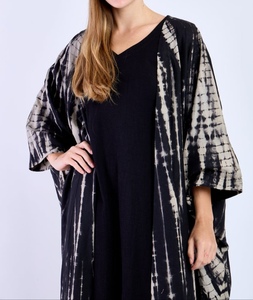 Abaya longue en polyester respirant de style turc, magnifique, noire, traditionnelle islamique, pour femmes saoudiennes, Dubaï 2026 - Product Image 6