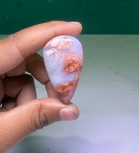 Cabochon en Agate Coton Naturel de Haute Qualité, Pierre Précieuse en Vrac pour la Fabrication de Bijoux - Product Image 3