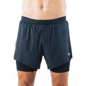 Pantalones Cortos Deportivos 2 en 1 para Hombre, con Forro de Compresión Integrado, Secado Rápido, Ligeros, para Gimnasio, Running, Fitness, Venta al Por Mayor OEM - Product Image 1