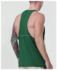 Prix de gros Débardeurs décontractés pour hommes Respirants Style Singlet pour vêtements de sport Logo personnalisé imprimé - Product Image 4