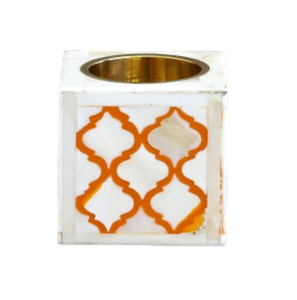 Support de bougie carré en os incrusté pour salon, dernières nouveautés, porte-bougie en os incrusté - Product Image 1