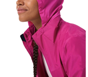 <b>Waterproof</b> Outdoor Hooded Windbreaker <b>Jacket</b> for <b>Women</b> Casual Plain Ladies Windbreaker <b>Jackets</b> - Product Image 5