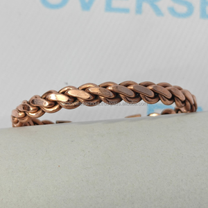 Brazalete Magnético de Cobre Moderno, Ecológico, para Equilibrio de Energía y Chakras, Accesorio para Bienestar, Aniversario - Product Image 5