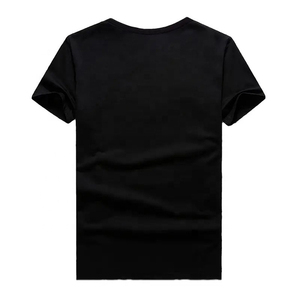 T-shirt en strass pour homme, personnalisé, noir uni, avec lettres et logos en strass, col ras du cou, T-shirts pour homme - Product Image 5