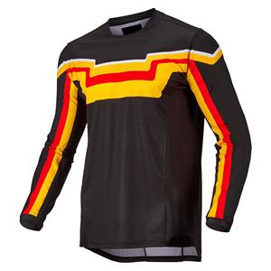 Jersey de Motocross 100% Poliéster, Tela de Micro Malla, Color Inalterable, Jersey de Sublimación MX, Ropa para Motociclismo y Automovilismo - Product Image 1