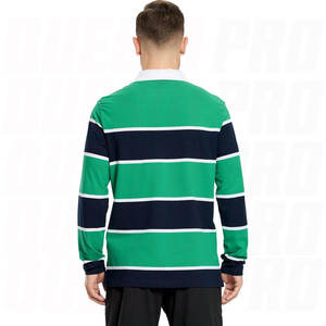 Maillots de rugby personnalisés 2026 à manches longues pour équipes, col rabattu, tissu respirant, grandes tailles, pour hommes - Product Image 3