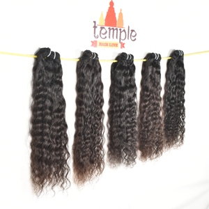 Extensiones de Cabello Humano Virgen Remy Indio, Ondulado Profundo, Doble Trama, Puntas Completas, Cabello a Granel, Color Negro Natural, 100g - Product Image 6