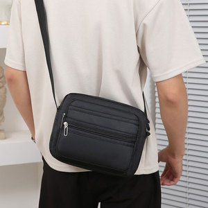 Sac bandoulière décontracté pour homme, nouveau modèle, en PU, avec logo personnalisé, multi-compartiments et fermeture éclair, idéal pour les affaires - Product Image 2