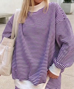 เสื้อกันหนาวผู้หญิง คอเต่า แขนยาว ทรงหลวม สไตล์ลำลอง ผ้าถักนิตติ้ง ขายส่ง ผ้าฝ้ายฟลีซ - Product Image 4