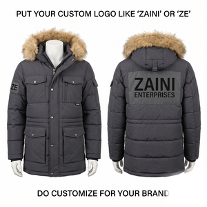 ZAINI Premium 500gsm Waterproof Windproof Polyester Hooded Puffer <b>Jacket</b> with Camouflage Pattern for <b>Men</b> Winter Wear - Product Image 1