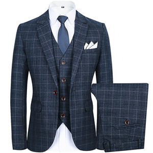 Vente d'usine – Costumes pour hommes grande taille, respirants, 3 pièces, coupe ajustée, style italien, simple boutonnage, haute qualité, couleur personnalisable - Product Image 1