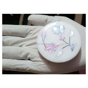 Meilleure vente en gros indien miroir en marbre incrustation de nacre pour cadeaux de mariage miroirs en marbre incrustation d'orgone - Product Image 3