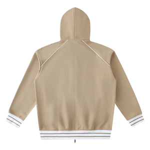 Sweat-shirt unisexe à capuche zippé, coupe oversize, décontracté, couleur unie, en molleton écologique, avec poche, pour l'hiver - Product Image 4