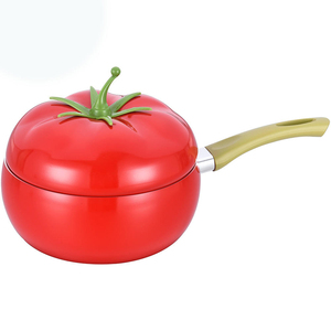 Ensemble de casseroles antiadhésives en forme d'aubergine pour le camping, comprenant une poêle et une casserole à induction en aluminium - Product Image 3