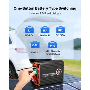 Cargador de Batería Inteligente de Múltiples Etapas DC-DC MPPT de 650W, 50A, Entrada Dual para Panel Solar/Alternador - Product Image 5