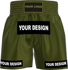 Pantalones Cortos de Muay Thai para Boxeo, Kickboxing, Grappling, Entrenamiento, Gimnasio, para Hombres, Mujeres y Niños - Product Image 3