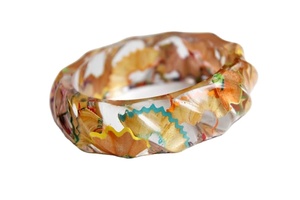 FLORES Joyería Resina Acrílico Pulsera Brazalete Exagerado Deslumbrante Multicolor Ancho Irregular Cuadrado Acrílico Pulseras Mujeres - Product Image 3