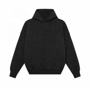 Conjuntos de dos piezas de alta calidad para mujer, Top corto con logotipo personalizado, Sudadera con capucha, pantalones de chándal de pierna ancha, botón, chándales de patrón sólido de invierno lavados - Product Image 4