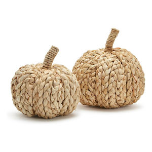Elegante Decoración de Calabaza Pequeña de Jacinto de Agua, Tejida a Mano, para Otoño, Alta Calidad, Venta al por Mayor de Fábrica OEM ODM - Product Image 3