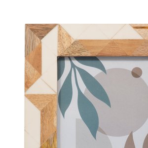 Cadre photo moderne en os et bois incrusté, cadre décoratif écologique de qualité supérieure pour la décoration contemporaine de la maison - Product Image 3
