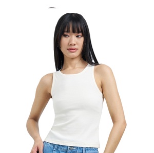 เสื้อกล้ามผ้าคอตตอนริบเนื้อนุ่มระบายอากาศได้ดี 340 GSM ดีไซน์ทันสมัยสำหรับออกกำลังกาย สไตล์มินิมอล เสื้อกล้ามผ้าคอตตอนริบ 340 GSM แฟชั่นอินเทรนด์สำหรับใส่ในชีวิตประจำวัน - Product Image 4