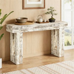Elegante Tavolo Consolle in Legno Stile Rustico per Ingresso o Arredamento Soggiorno - Product Image 1