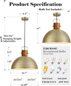 Lámpara colgante de metal de estilo europeo, fabricada por OEM, para decoración de interiores de hoteles elegantes. - Product Image 4