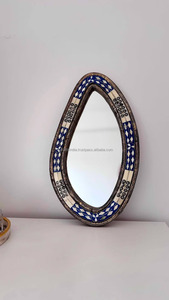 Miroir en incrustation d'os de qualité supérieure, moderne, hautement poli, léger, élégant, pour les intérieurs minimalistes, disponible pour - Product Image 6