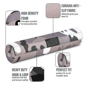 Coussin de protection pour haltères Misha Sports & Fitness en mousse et tissu pour les soulevés de hanche et les squats - Product Image 2