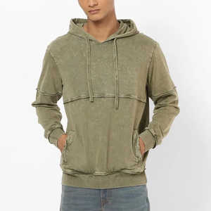 Sweat-shirt à capuche oversize pour homme, délavé à l'acide, imprimé effet gouttelettes, doux et délavé, pour un style décontracté moderne et les activités quotidiennes - Product Image 4
