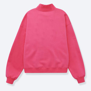 Sudadera de cuello alto para mujer, nueva colección de invierno 2026, con logo personalizado impreso en la parte delantera, forro polar sólido, transpirable, de secado rápido y antipilling. - Product Image 2