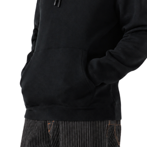 Custom Men's Pullover Hoodie Drawstring <b>Hood</b> <b>Fleece</b> Sweatshirt Kangaroo Pocket Front Logo Plain Back Loose Fit Polyester/Cotton - Product Image 6