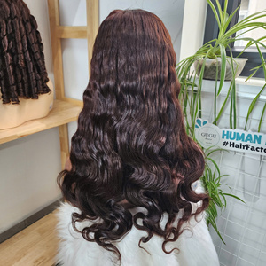 Peluca frontal de encaje HD 100% cabello humano vietnamita, onda corporal, onda profunda, súper doble densidad, 5x5, de un solo donante, con gorra, para mujeres negras, lisa - Product Image 4