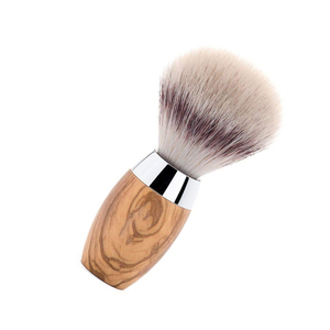 Pinceau à raser professionnel avec manche en bois, poils en acier inoxydable, poils de blaireau pur, pinceau à raser pour homme - Product Image 3