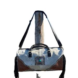 กระเป๋าหนังสะพายข้างสำหรับผู้หญิง, กระเป๋าหนังวัวขนแกะทำมือสไตล์วินเทจ - Product Image 1