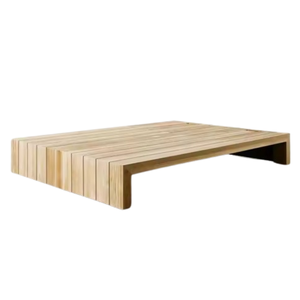 Chaise longue double en teck pour jardin extérieur Chaises longues en bois de teck Bonne qualité - Product Image 3