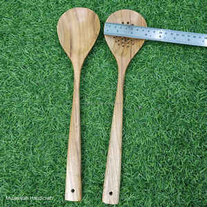 Nouveau Design Ensemble de Cuillères en Bois de Teck de 2 Pièces en Gros Ustensiles de Cuisine Faits à la Main Soupe Café Thé Miel Dessert pour Ustensiles de Cuisine - Product Image 4