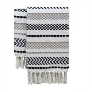 Manta Vintage Ecológica de Algodón Orgánico, Estilo Raschel, Tejida Lisa, Ignífuga, Tamaño Personalizado, para las Cuatro Estaciones - Product Image 1