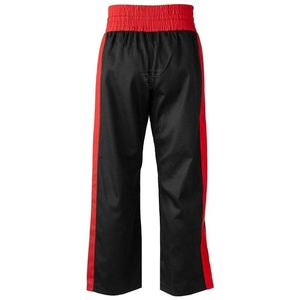 Pantalon de combat professionnel à rayures rouges épaisses, pantalon de kickboxing, pantalon d'entraînement MMA, équipement d'arts martiaux, taille élastique large, bas en satin - Product Image 2